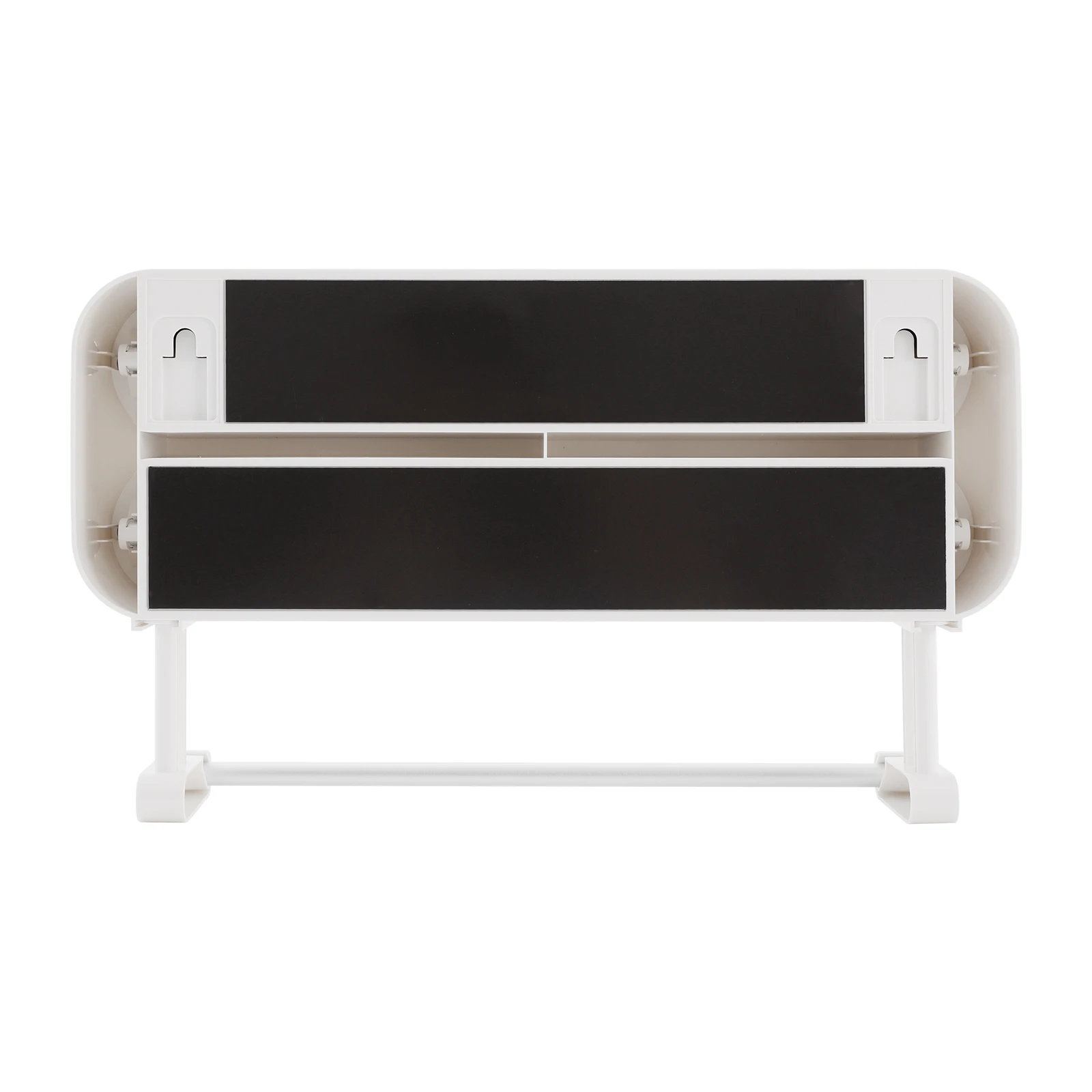 Wandmontierter Frischhaltefolien-Spender mit 2 Haken, 3-in-1 Wandrollenhalter für die Küche, Aluminiumfolien-Spender (ohne Frischhaltefolie) – Detail 3