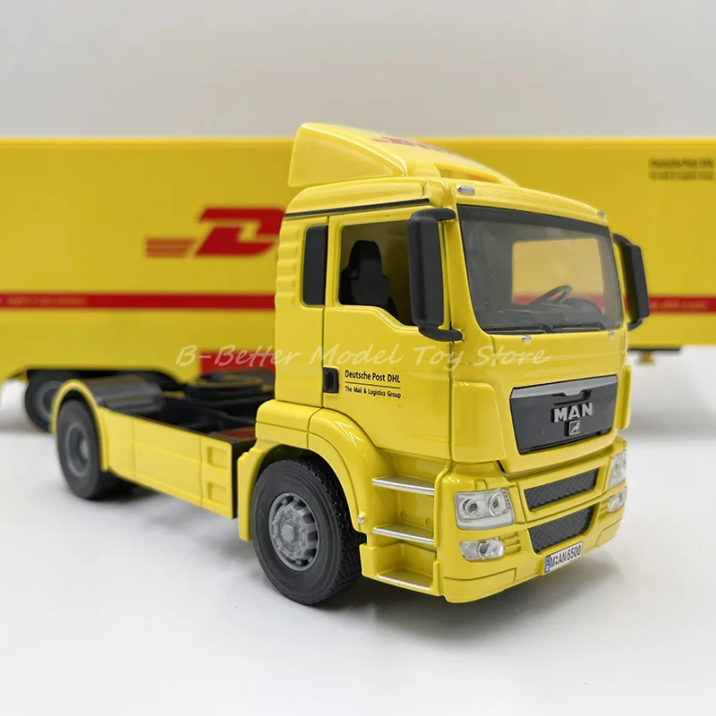 1:32 Diecast Truck Model Toy Joy City Man TGX Tractor With Container Replica Collector Edition