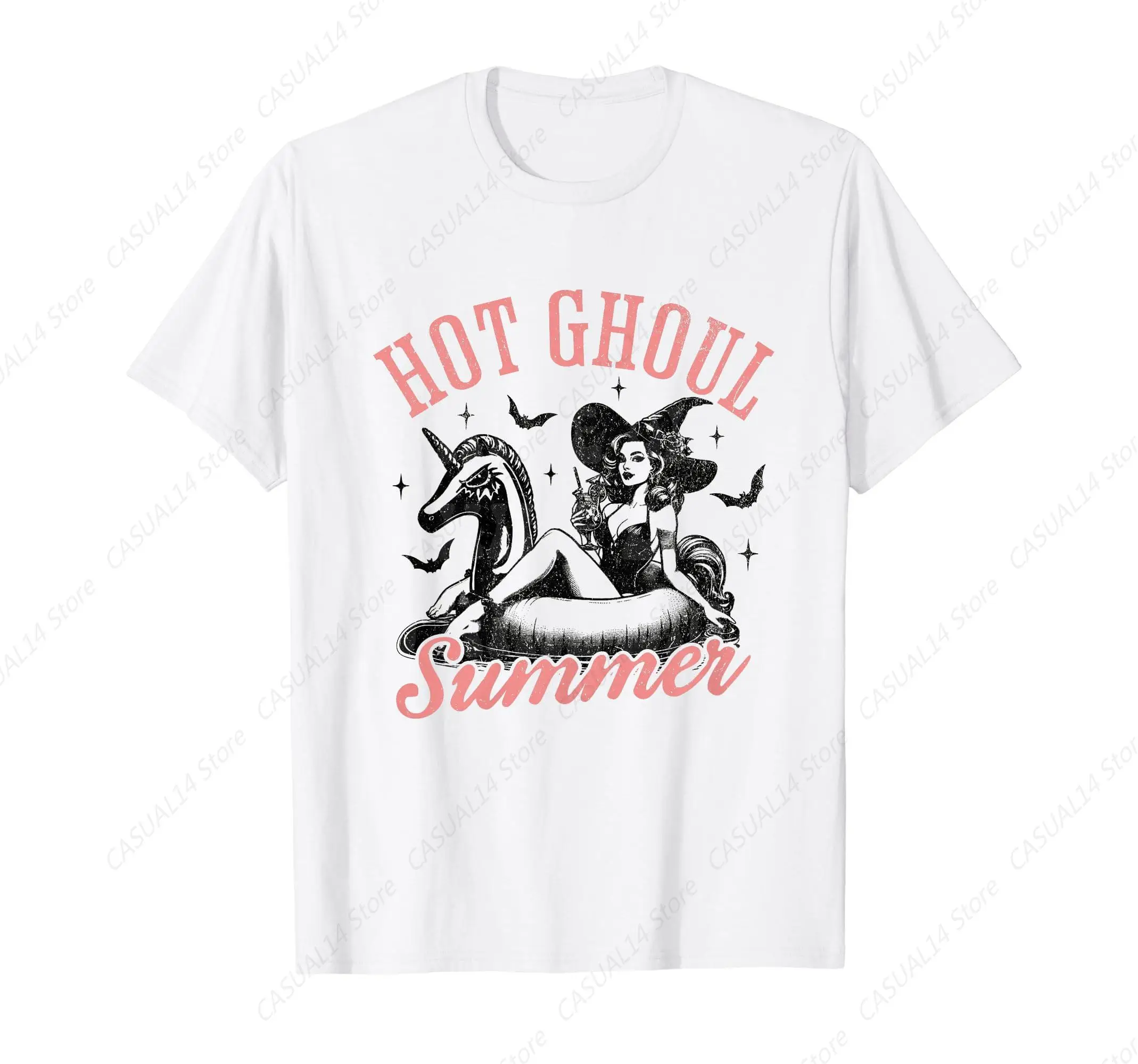 

Women Mens Funny Halloween Hot Ghoul Summer Summerween T-Shirt