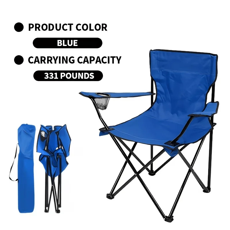 [Fathers Day Special] Camping and Picnic Chair, Portable Picnic Chair, Beach Chair with Storage Bag, Foldable Fishing Chair