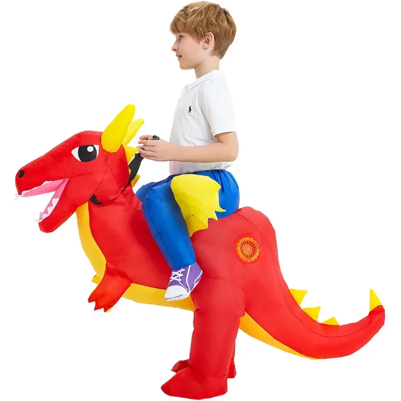 Disfraz inflable de conejo y dinosaurio para niños y niñas, disfraz de unicornio, conejito, Pascua, Halloween, disfraces de Carnaval MN3