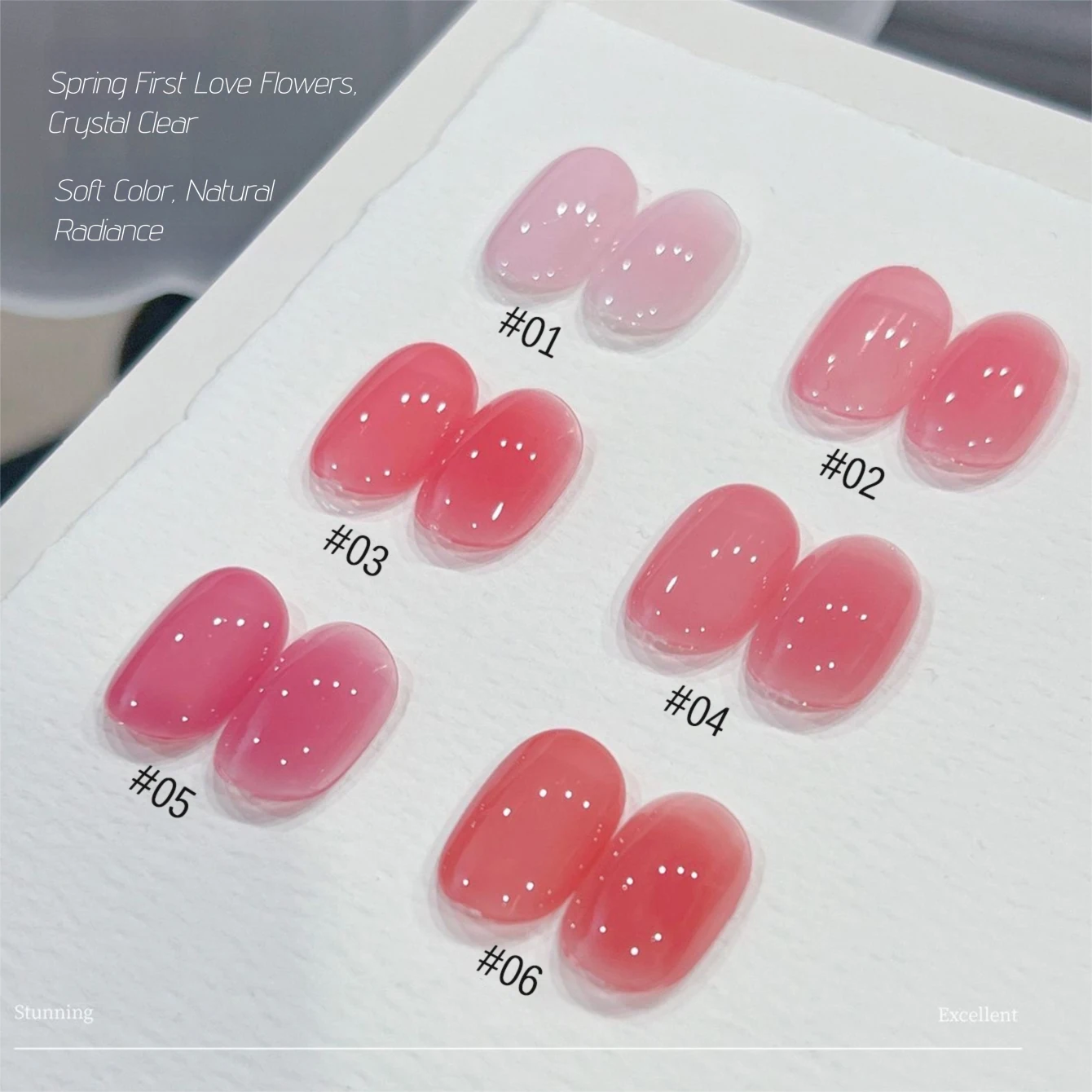 MIANEL 10ML 2026 New Floral Pink Series Soft Solid Color Nail Gel, Natural Naked Look Spring Summer Nail Polish