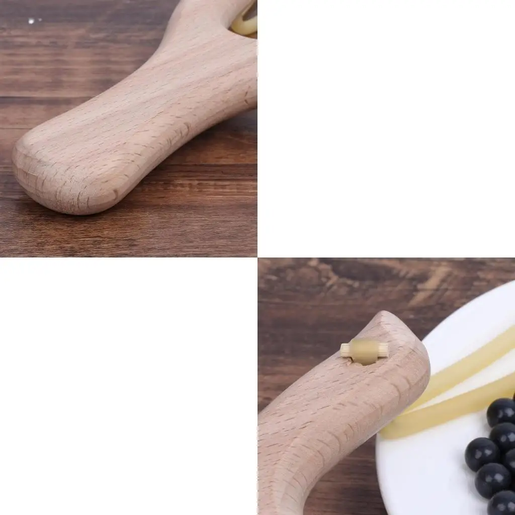 

Q39E Natural Wooden With Rubber Band Outdoor Sports Games Catapult