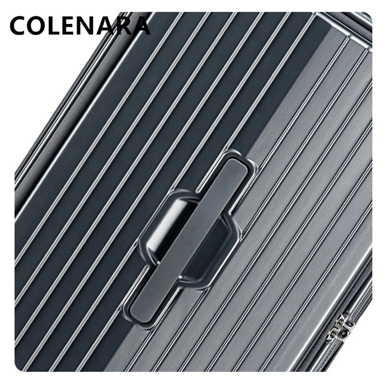 COLENARA ABS+PC Luggage Front Opening Boarding Box Multifunctional Luggage Case USB Charging 20