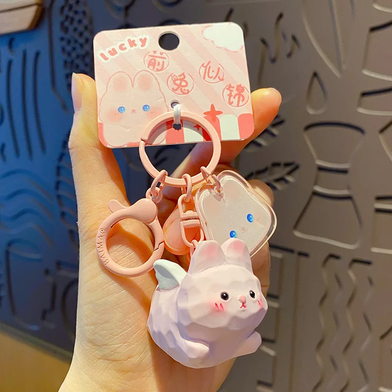 Ciondolo portachiavi in resina volante originale per animali domestici carino squisito ciondolo portachiavi bambola cane Kapibara Shiba