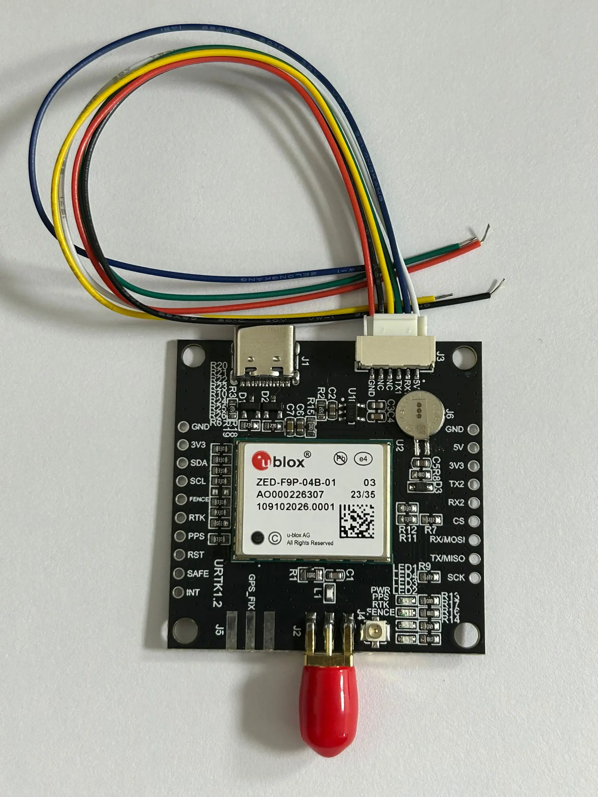 ZED-F9P-04B-01 High Precision RTK GNSS/GPS Receiver Board for USB & S MA Drone GPS Module Development Board