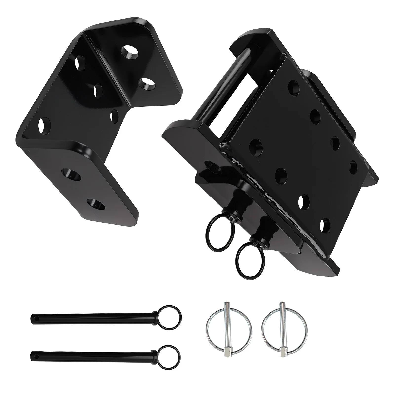 Black Tow Hitch Drop Plate fit for Land Rover Defender 4x4 Adjustable 3500kg