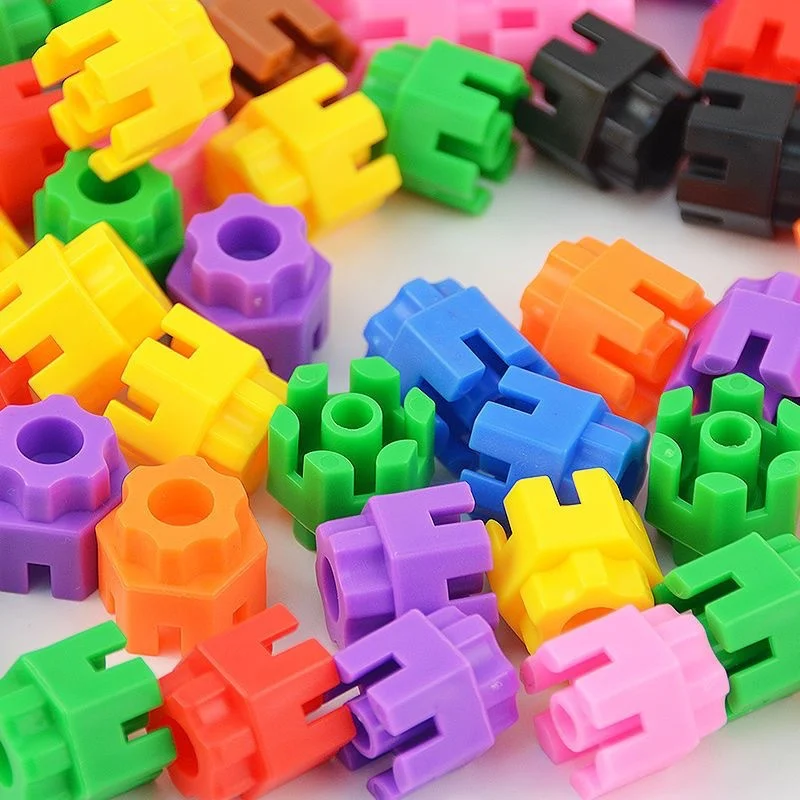 

Kids Hexagonal Building Blocks for Kids Colorful STEM Building Toys for Kids Learning Kindergarten Educational Connecting Toys