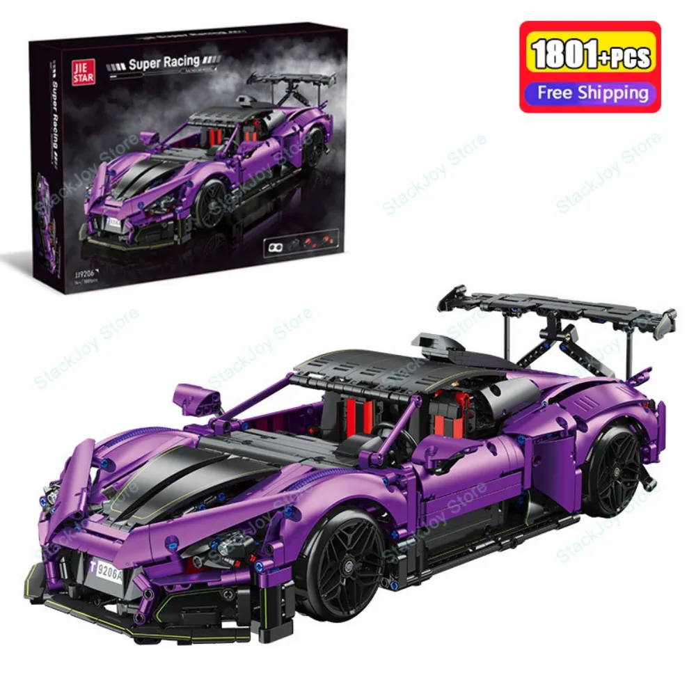 

Конструктор JJ9206 1801 деталь: радиоуправляемый суперкар, спортивная машина на пульте управления, развивающая игрушка для мальчиков, подарок