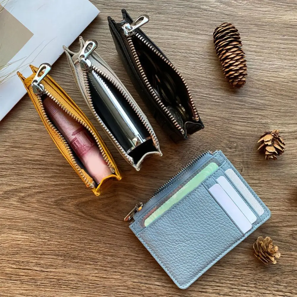 

New Large Capacity Cowboy Short Wallet Multi-function Luxury Genuine Leather Purse Simple Coin Pocket Purse Gift