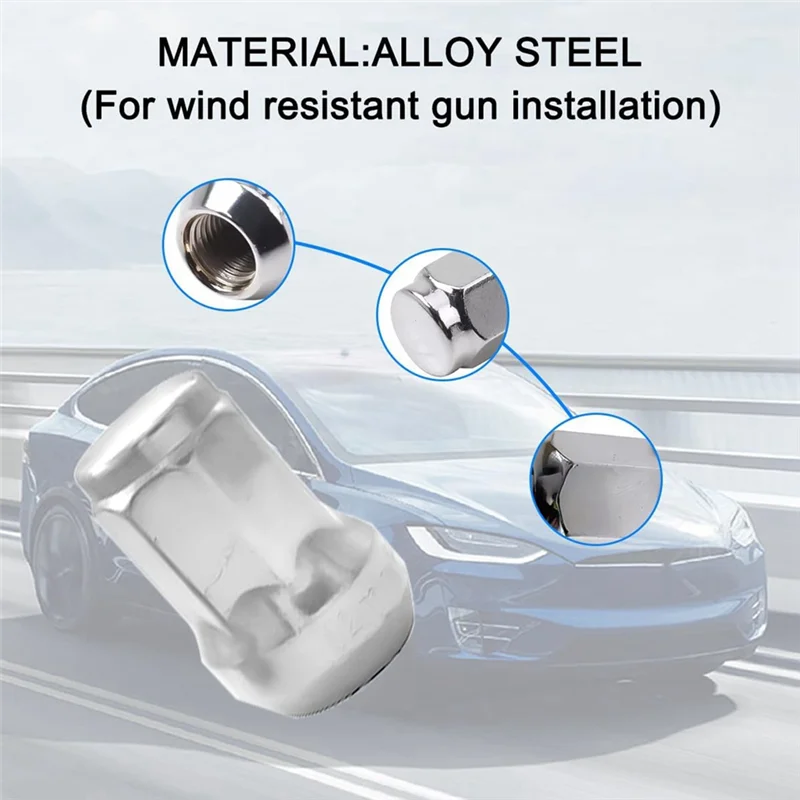 

Car Wheel Lug Nuts,20PCS Chrome Aftermarket Closed End Duplex 6 Spline Lugnut With 1 Key,Fuel Rim Lug For Vehicle