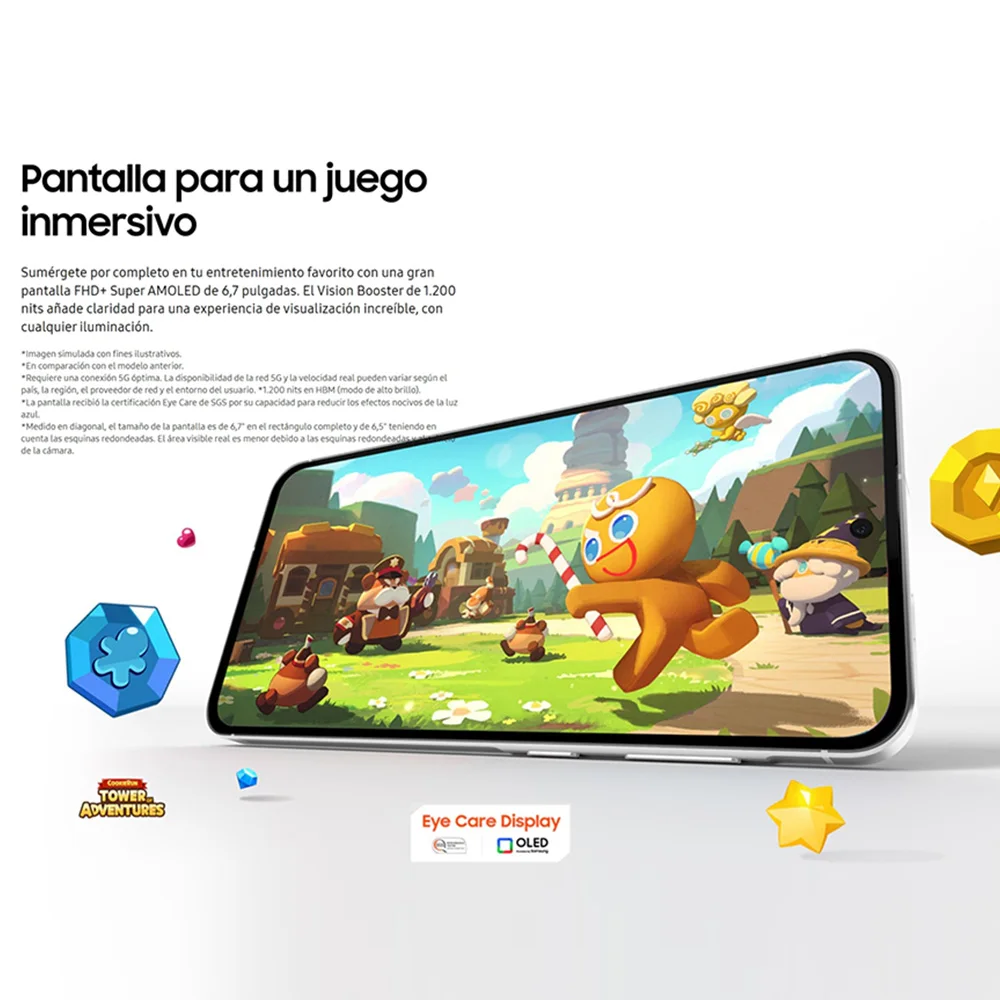 Samsung Galaxy A56 5G Teléfonos inteligentes Octa-Núcleo 6.7 pulg 120Hz 50MP Cámara IP67 6