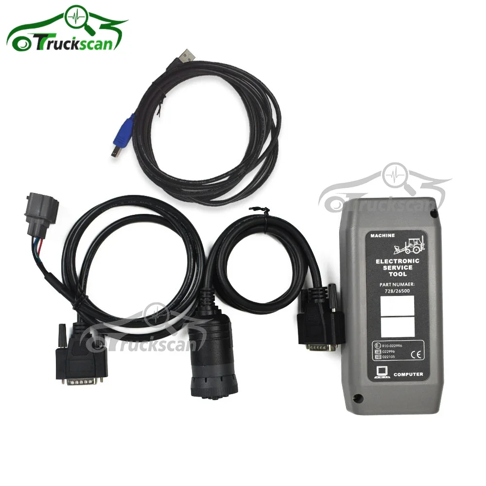 Auto diagnosis tool for JCB wtih 9 Pin and 6 Pin cable truck excavator tractor Electronic Service tool Interface