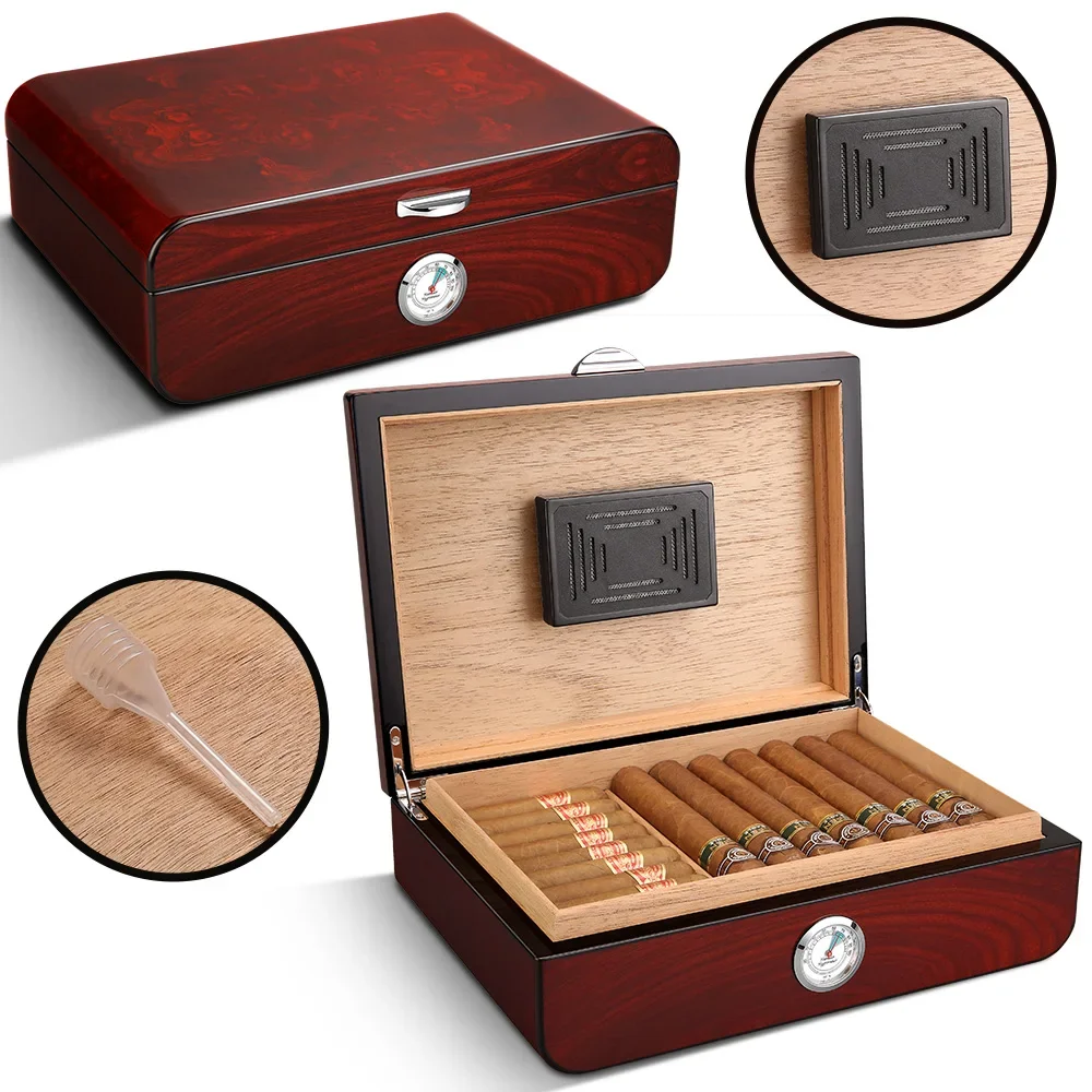 Portable Humidor for Cigar Travel Humidors Cigars Accesories Cigar Box Humidifier Accessories Cases Professional Lighters Home