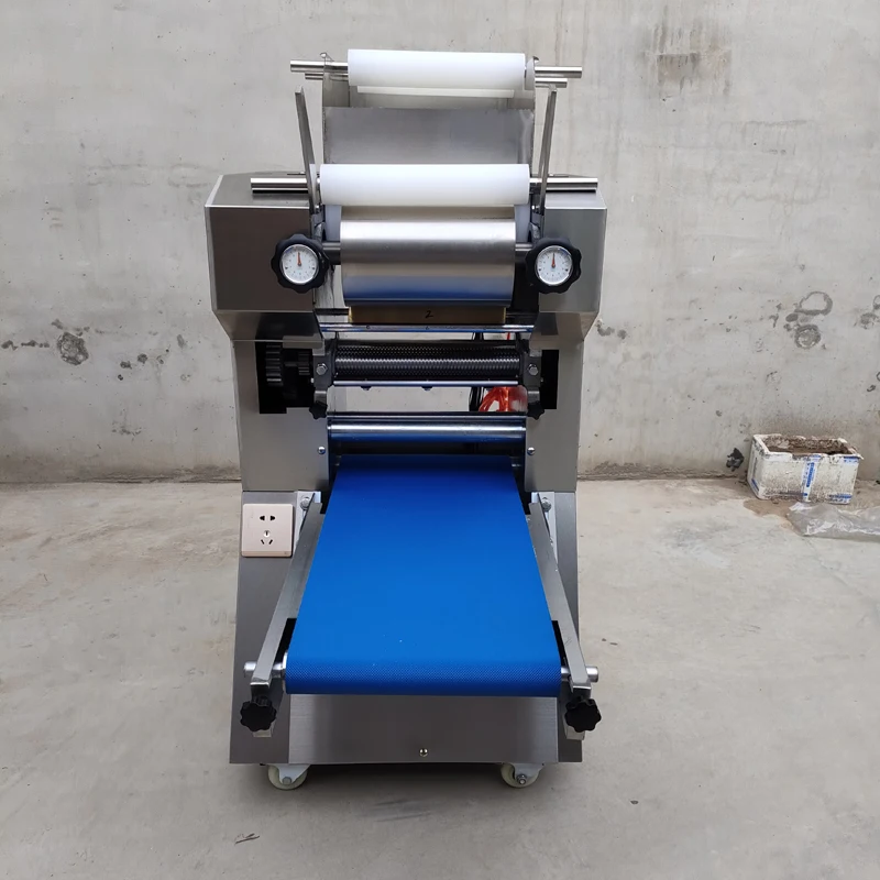 Electric Noodle Press Machine Stainless Steel Full Automatic Commercial Dumpling Wrapper Maker