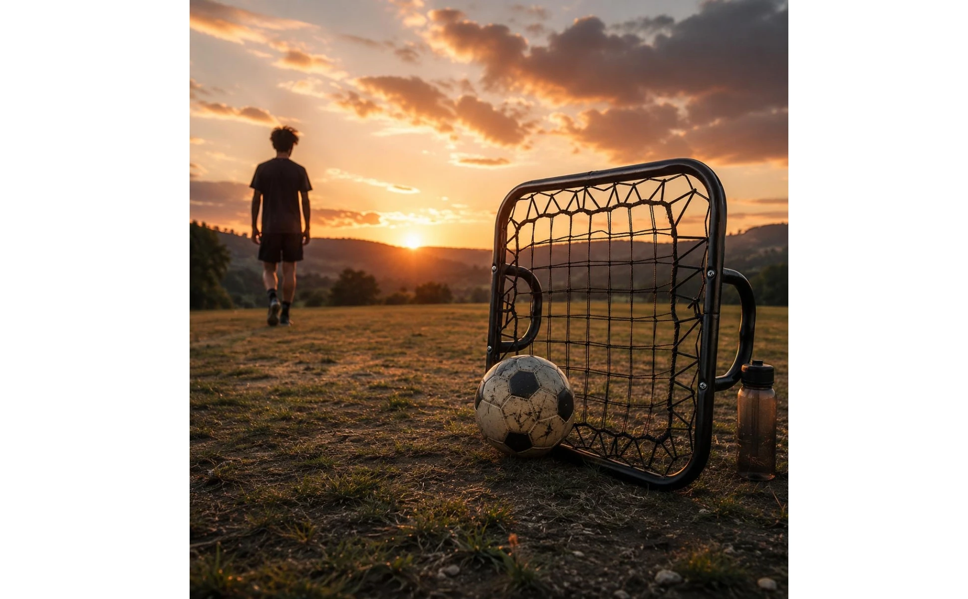 Portable Soccer Rebounder Net with Two-handle Design for Goalkeeper Reaction Training and Fast Rebounds at Home or Field Portable Soccer Rebounder Net with Two-handle Design for Goalkeeper Reaction Training and Fast Rebounds at Home or Field