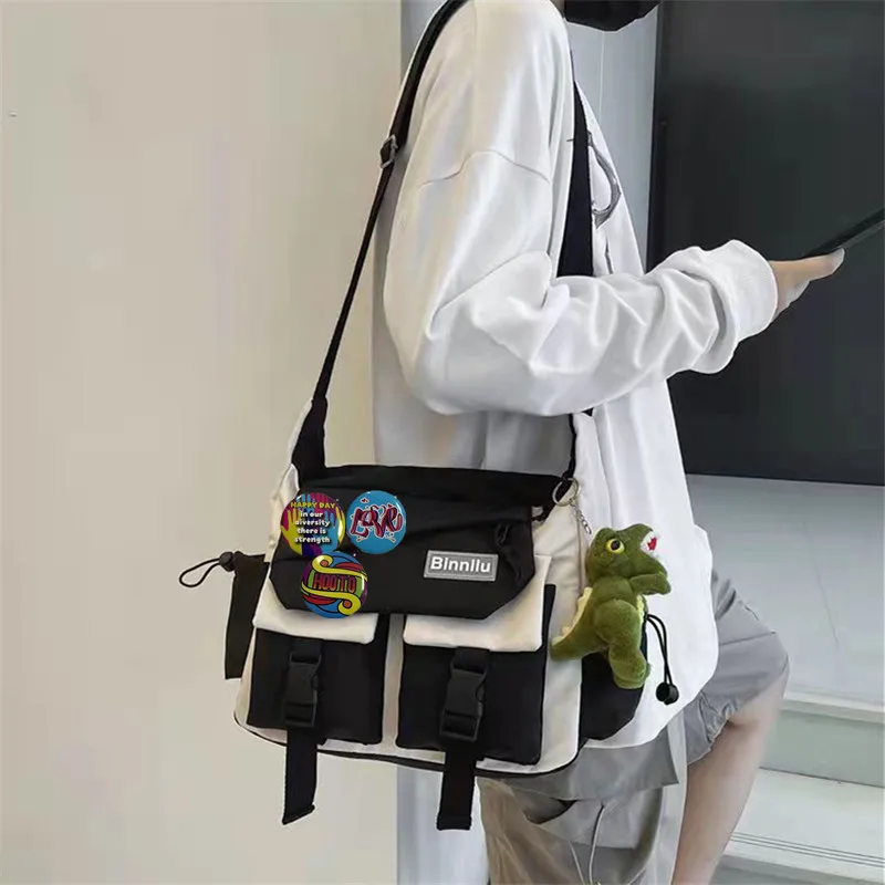 Fashion Youth Men's Shoulder Bag, Flip Zipper Trend Cool School Crossbody Bags, Campus Travel Shopping Teen Men Messenger Bag