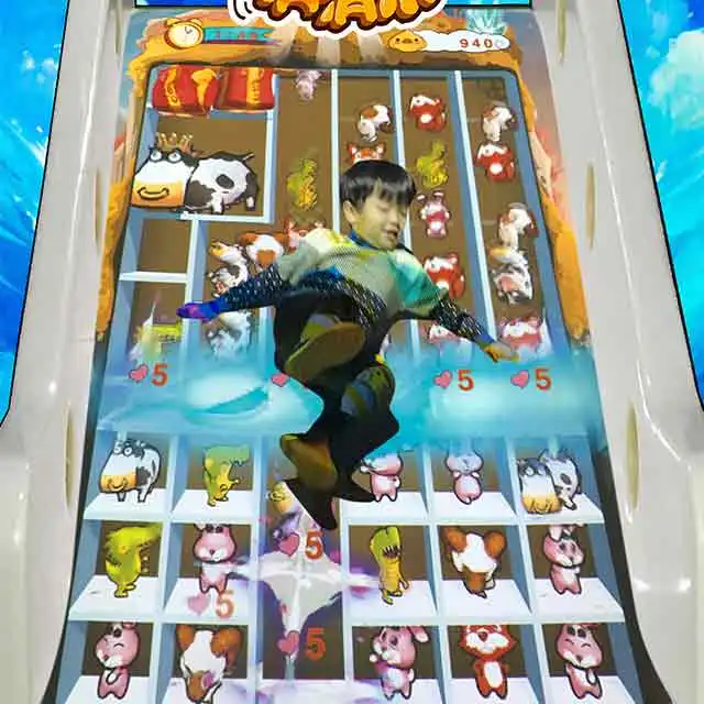 Interactive Led Floor Slide Game Indoor Playground Interactive Slide Projection Games for Kids
