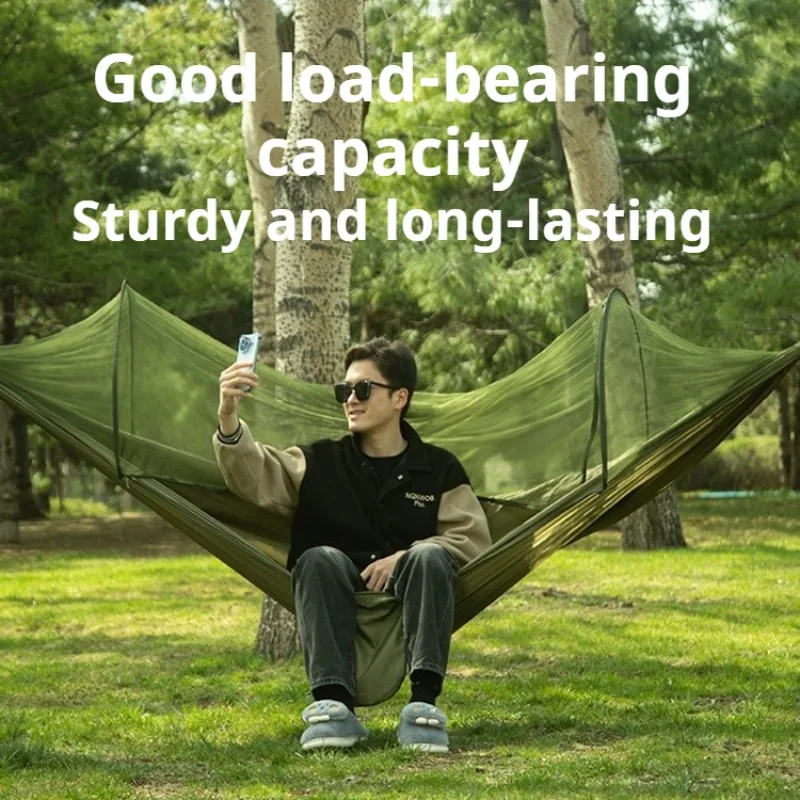 

Thickened Mosquito-proof Hammock Convenient Anti-rollover Courtyard Hammock Comfortable Multifunctional Camping Outdoor Tools