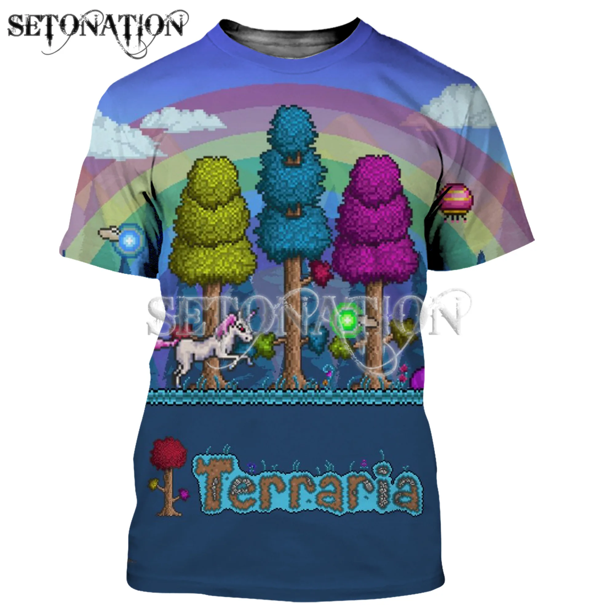 Terraria Game men women New fashion cool 3D print High Quality  t-shirts Harajuku style tshirt streetwear summer tops