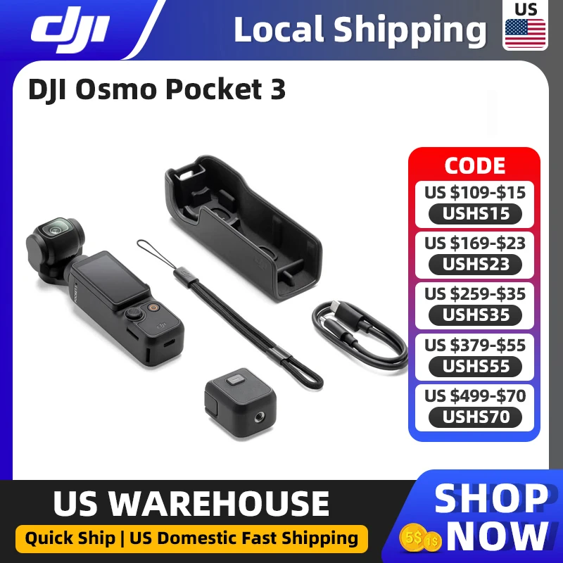 DJI Osmo Pocket 3 1″ CMOS Pocket Gimbal Camera