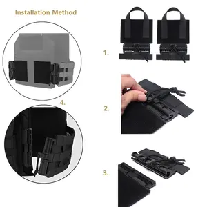 مجموعة مشبك التحرير السريع من النايلون التكتيكي ، حزام جانبي ، أحزمة Cummerbund ، تناسب سريع ، سترة صيد ، JPC ، CPC ، NCP ، XPC 420 ، 2 أعلى 8 مبيعات سترة وصلة سريعة - رقم 6