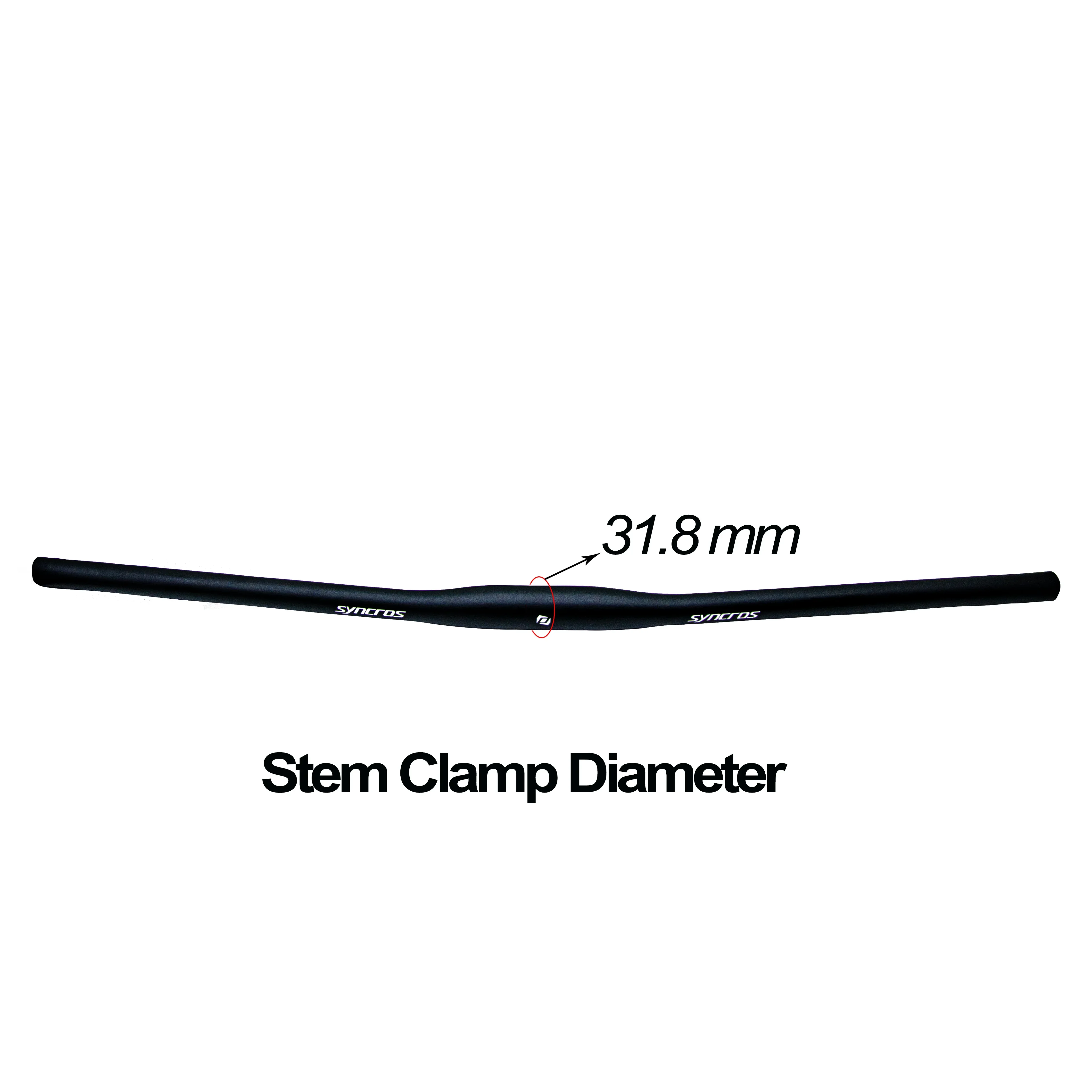 SYNCROS BMX Handlebar Flat, Rise, 9 Degree 31.8mm- MTB Full Carbon Fiber Mountain Bike, BMX , MTB Bicycle Fittings Handlebar