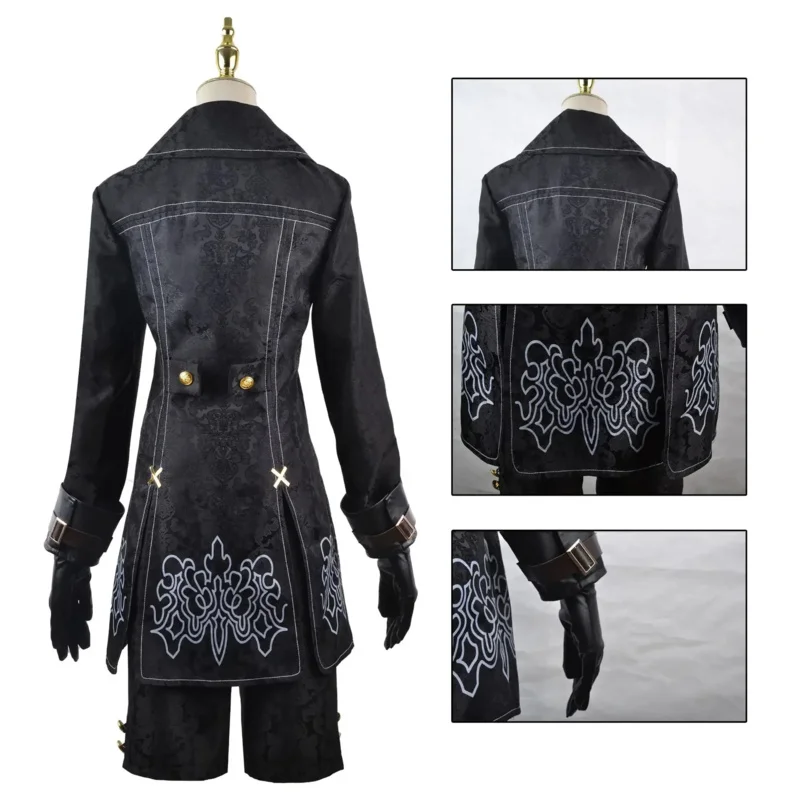 Kidney Automata Cosplay para homem, Yorha 9S, No.9, Roupa tipo S, Fato de jogos, Trajes de RPG, Halloween Party Fancy