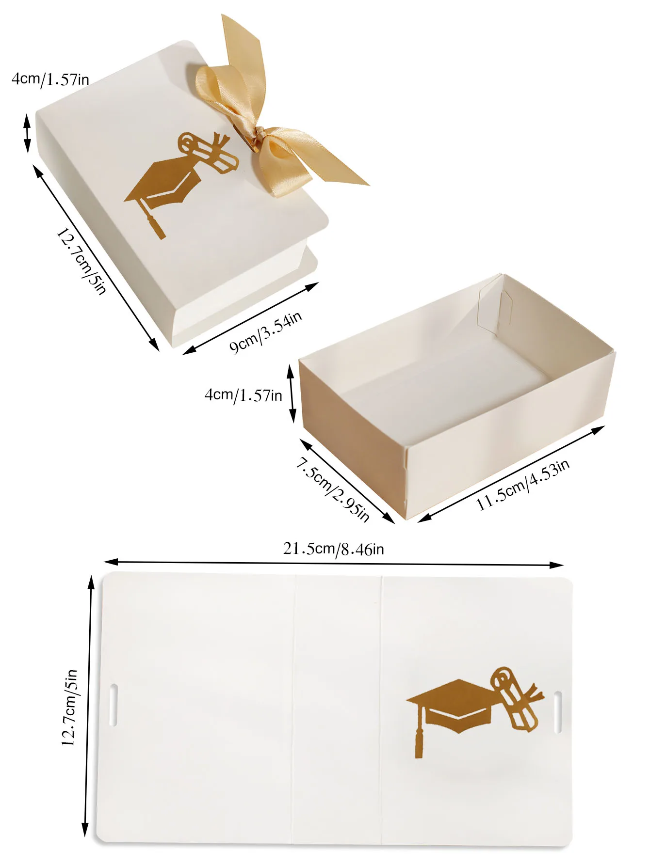 تخرج سعيد، قبعة التخرج، ختم ساخن، علبة حلوى للكتاب، شوكولاتة حلوى معبأة بشكل رائع، تخرج العطلات حصريًا #5