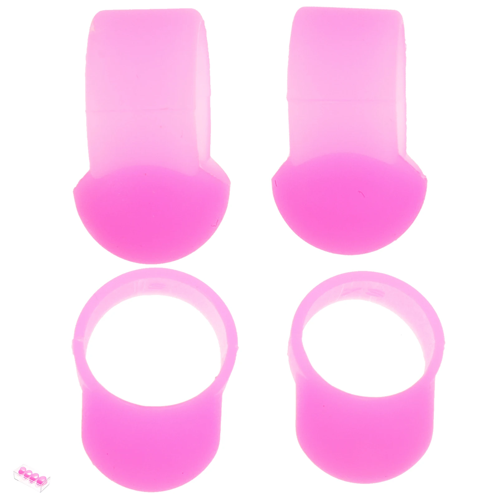 

4pcs Drumstick Finger Covers Silicone Pads Mallets Accessories Tongue Picks Steel Percussion Instrument Fittings Ethereal Drum