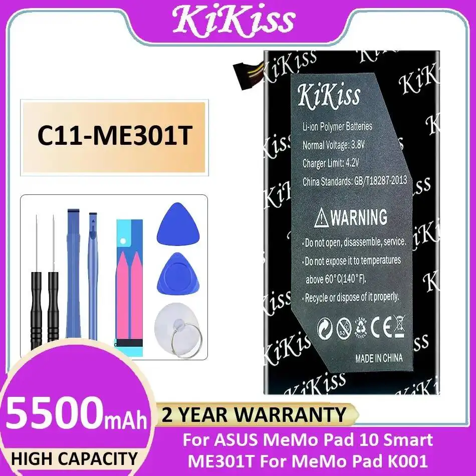 

Стабильный аккумулятор для ноутбука 5500 мАч для Asus Memo Pad 10 Smart ME301T, для Memo Pad K001, высокая совместимость, C11-ME301T