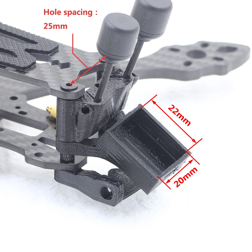 3D Printed BN-220 GPS module Mount TPU Holder T-shaped Antenna Fixed Bracket Seat for FPV Drone Mark5 Frame analog digital parts