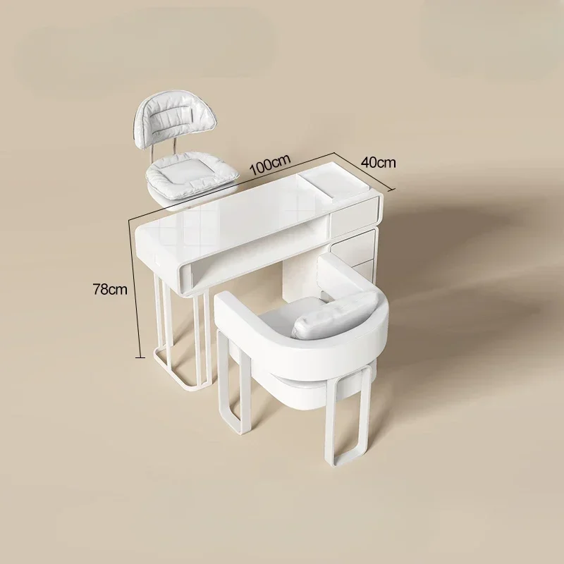 Factory Direct Compatible With Designer Manicure Table Set Women Beauty Station Luxury Manicure Table Drawer Simple