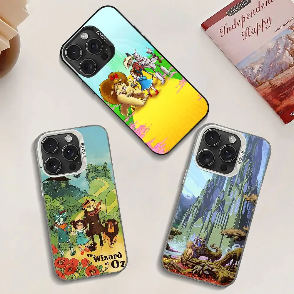

Чехол для телефона с мультяшным принтом «Волшебник страны Оз» для iPhone 17, 16, 15, 14, 13, 12 Mini, 11, 8, 7 Pro Max Plus, красочный чехол для телефона