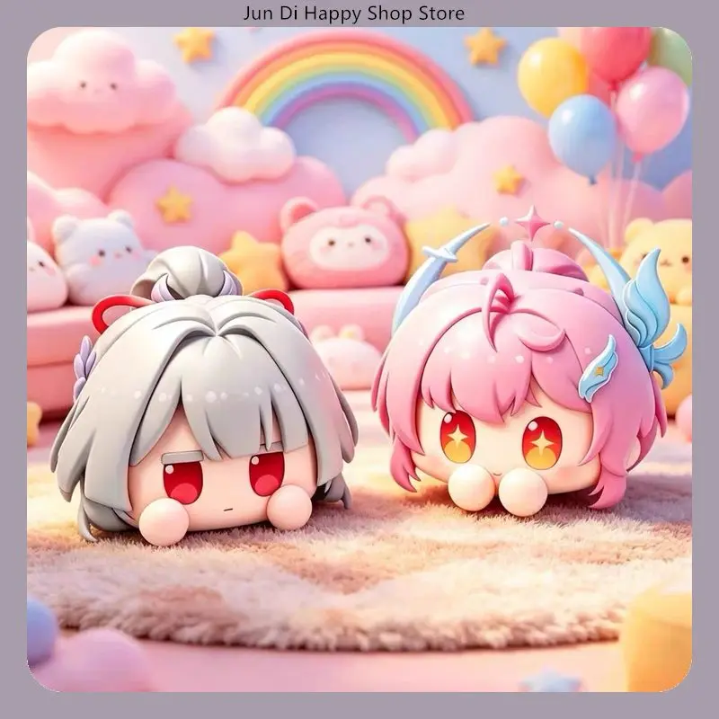 Wuthering Waves Approx. 4cm Aemeath Hiyuki Tuanzi Cute Version Anime Figure Model Statue Collection Desktop Decoration Ornament