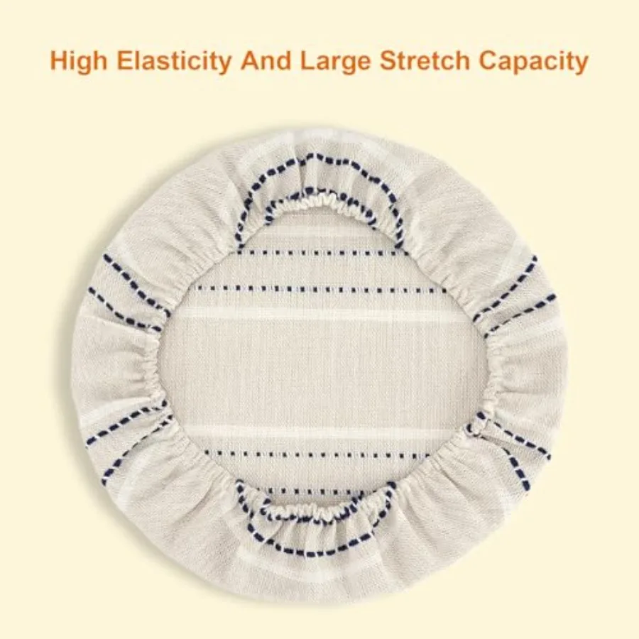 أغطية أوعية قابلة لإعادة الاستخدام لتدقيق الخبز 9 10 13 Ihes غطاء عازل للخبز 3 قطعة غطاء طعام من القطن الكتاني لتدقيق العجين المخمر