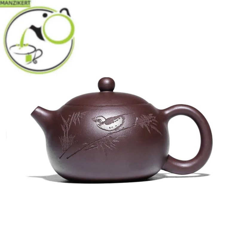 

290ml Boutique Yixing Purple Clay Teapots Raw Ore Zhu Mud Xishi Tea Pot Home Zisha Filter Beauty Kettle Customized Tea Set Gifts