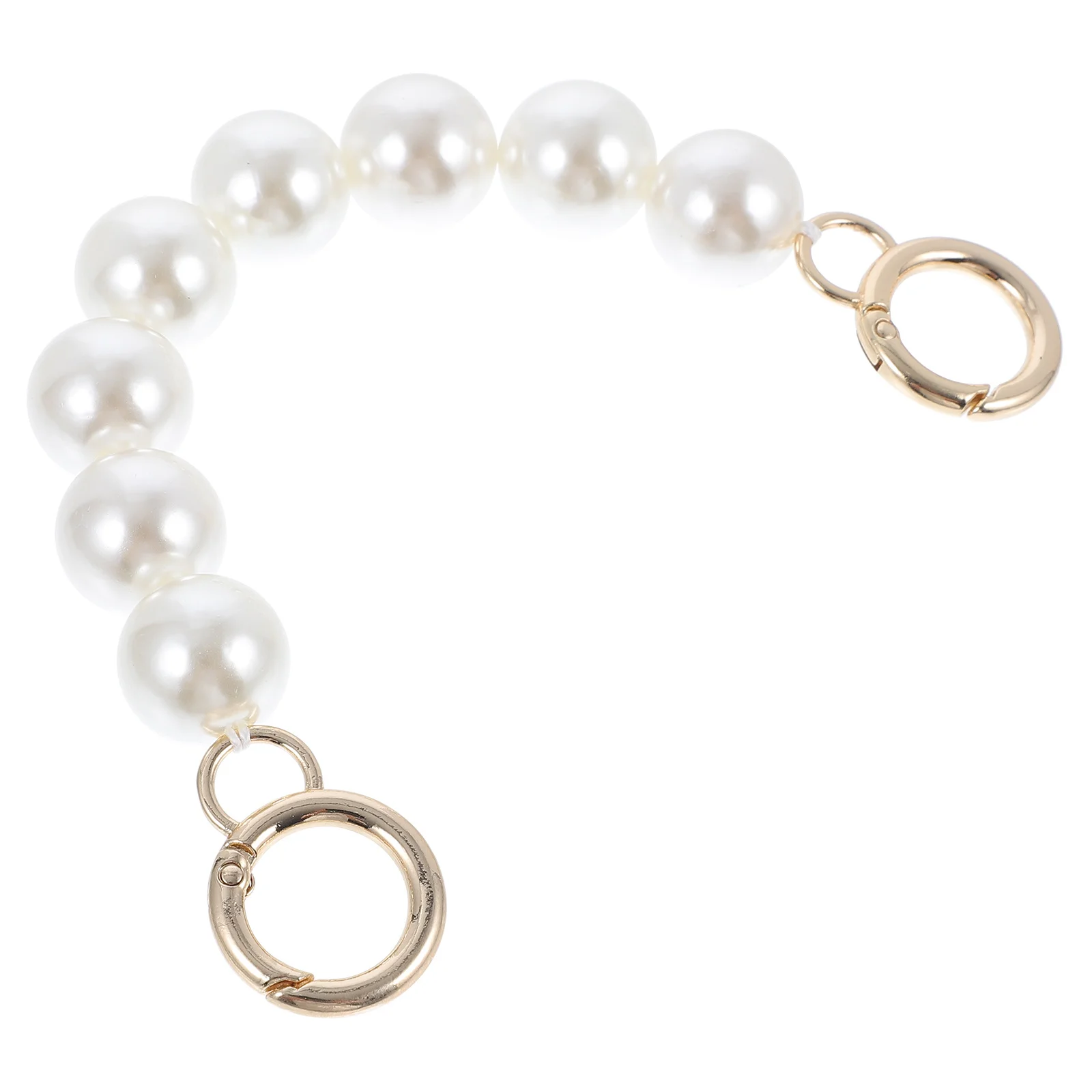 Łańcuszek do torebki z pereł, dekoracyjny, zamiennik do torebek damskich, pasek na ramię, akcesoria do torebek, klasyczny zapięcie.