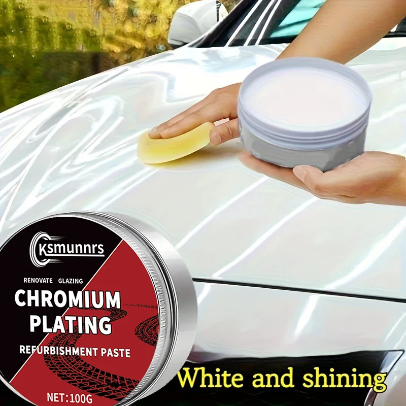 

Паста для хромированного покрытия металла Быстро удаляет пятна от ржавчины от металлических поверхностей Автомобильный полировщик металла Долговечная защита от блеска