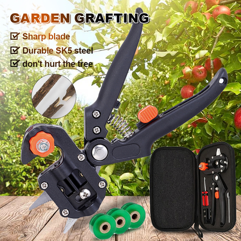  Grafting Scissor Fruit Tree Vaccination Secateurs Pruning Cutting Knife Garden Tools professional Farming Pruning Shears Tools