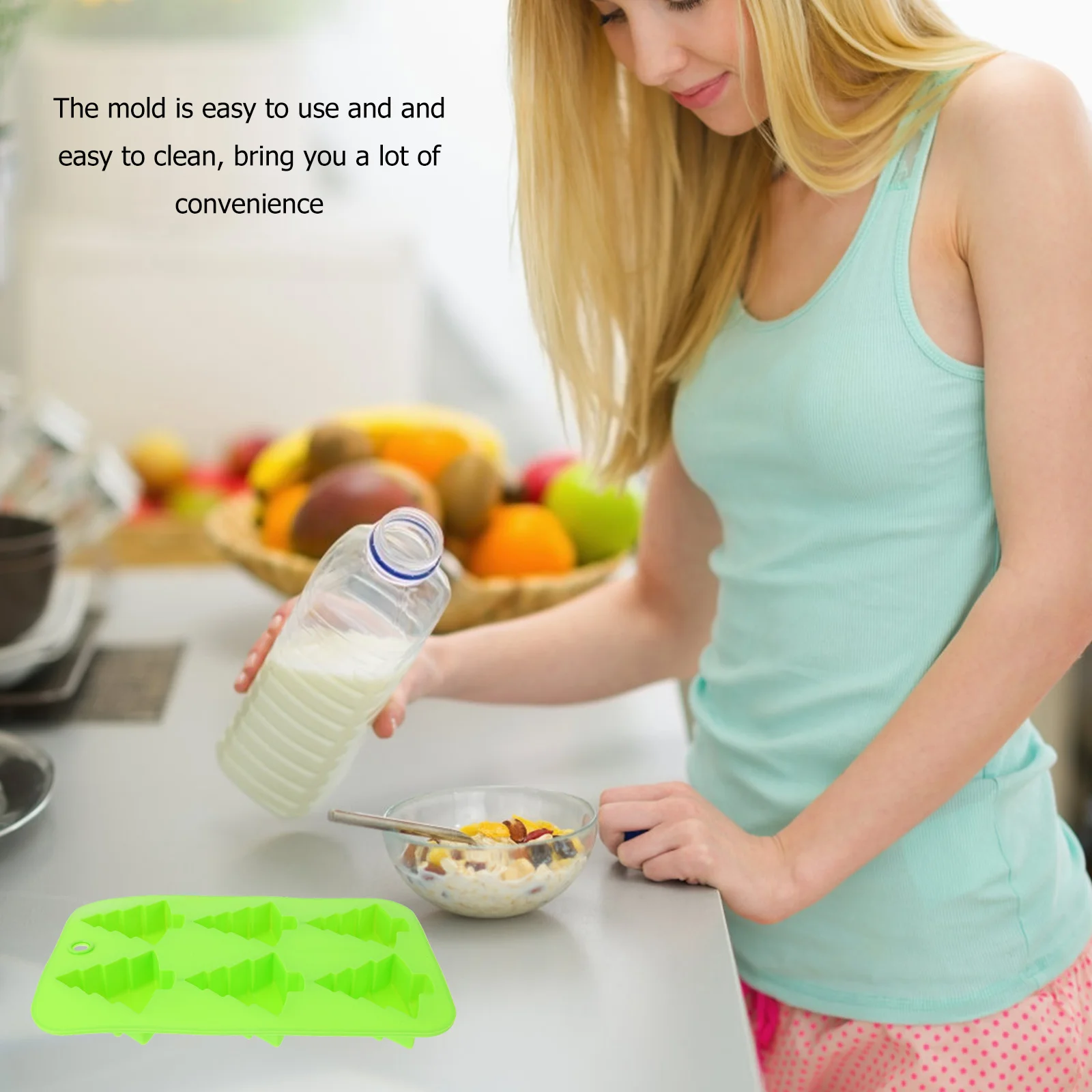 

2Pcs Silicone Cake Mould DIY Baking Mold Christmas Tree Shape Chocolate Candy Fondant Mold Baking Supplies Silicone Mould