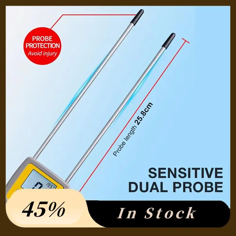 

A60Z Топ MT300H Измеритель влажности сена ЖК-цифровой дисплей для соломы, пастбища, пшеница, цифровой анализатор влажности, детектор влажности Teste