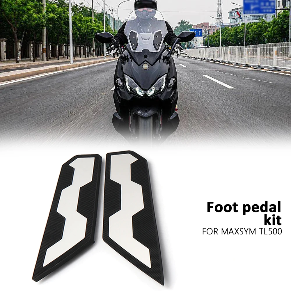 

Motorcycle Accessories New Footrest Footpads Foot Pegs Pedals Plate Pads Black For SYM Maxsym TL 500 MAXSYM TL500 tl500