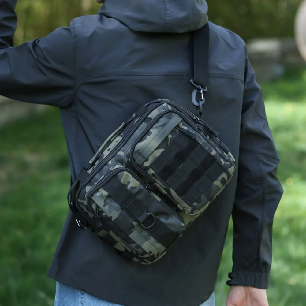 

Multi-Functional Travel Bag Multifunctional Sling Crossbody Bag Outdoor Tactical Shoulder Bag Spacious Fishing Handbags For