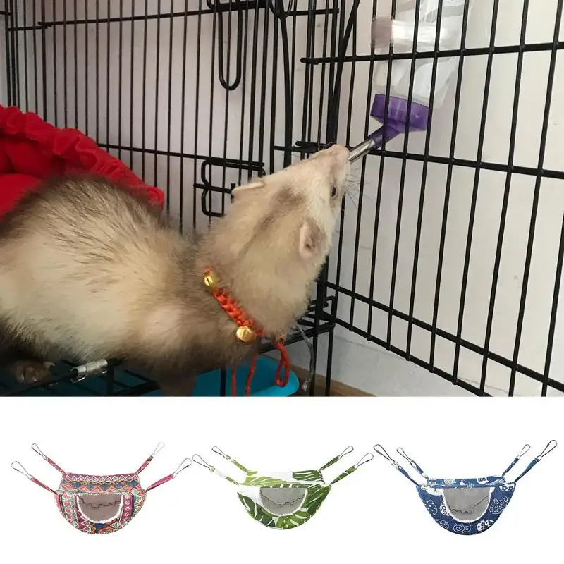 Hamster Hammock Small Animal Thicken Sleeping Bag Nest Pets Rat Squirrel Hanging Cage House Ferret Bed Hammock Plush Cage