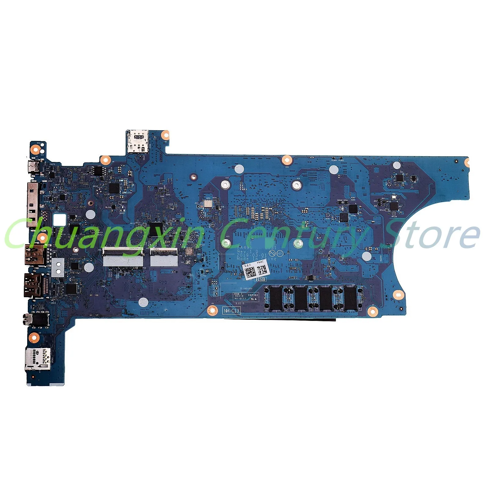 For Lenovo ThinkPad T495 laptop motherboard NM-C131 With R3-3300 R5-3500 R7-3700 100% Tested Fully Work