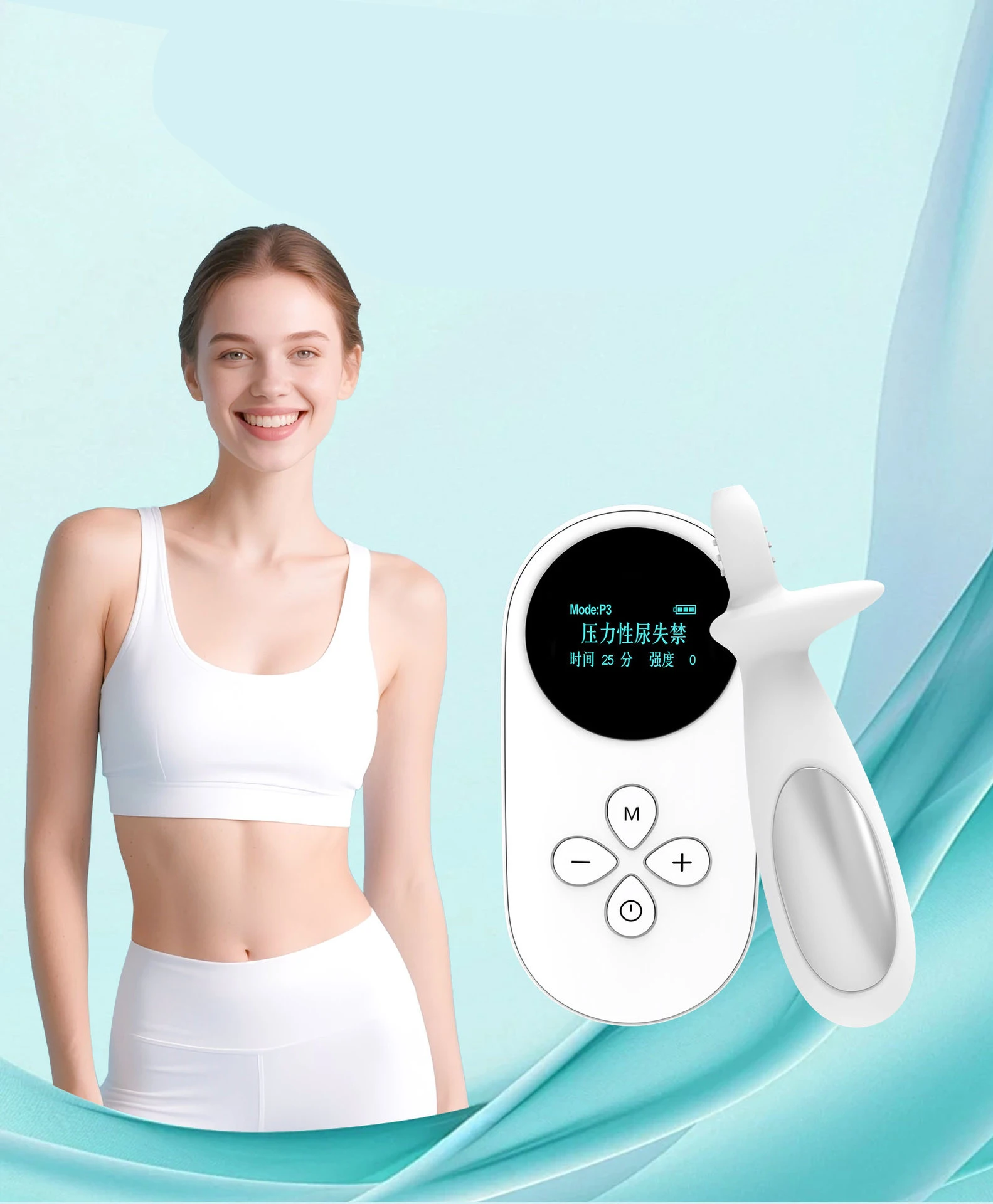 Pelvic Floor Muscle Repair Trainer Device Low Frequency Prevent Urinary Leakage Private Care Back Arm Pain Incontinence Relief