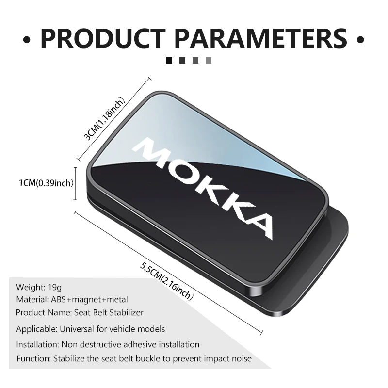 For Opel Magnetic Car Interior Seat Belt Holder Stabilizer Accessories Astra H K J G Corsa E D OPC Insignia B Vectra Mokka view 6