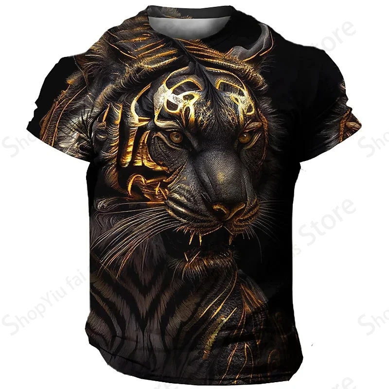 تي شيرت مطبوع ثلاثي الأبعاد للرجال والنساء ، تي شيرت حيوان ، قمم هيب هوب ، تيشيرتات صيفية ، أكمام قصيرة ، موضة عتيقة ، أطفال
