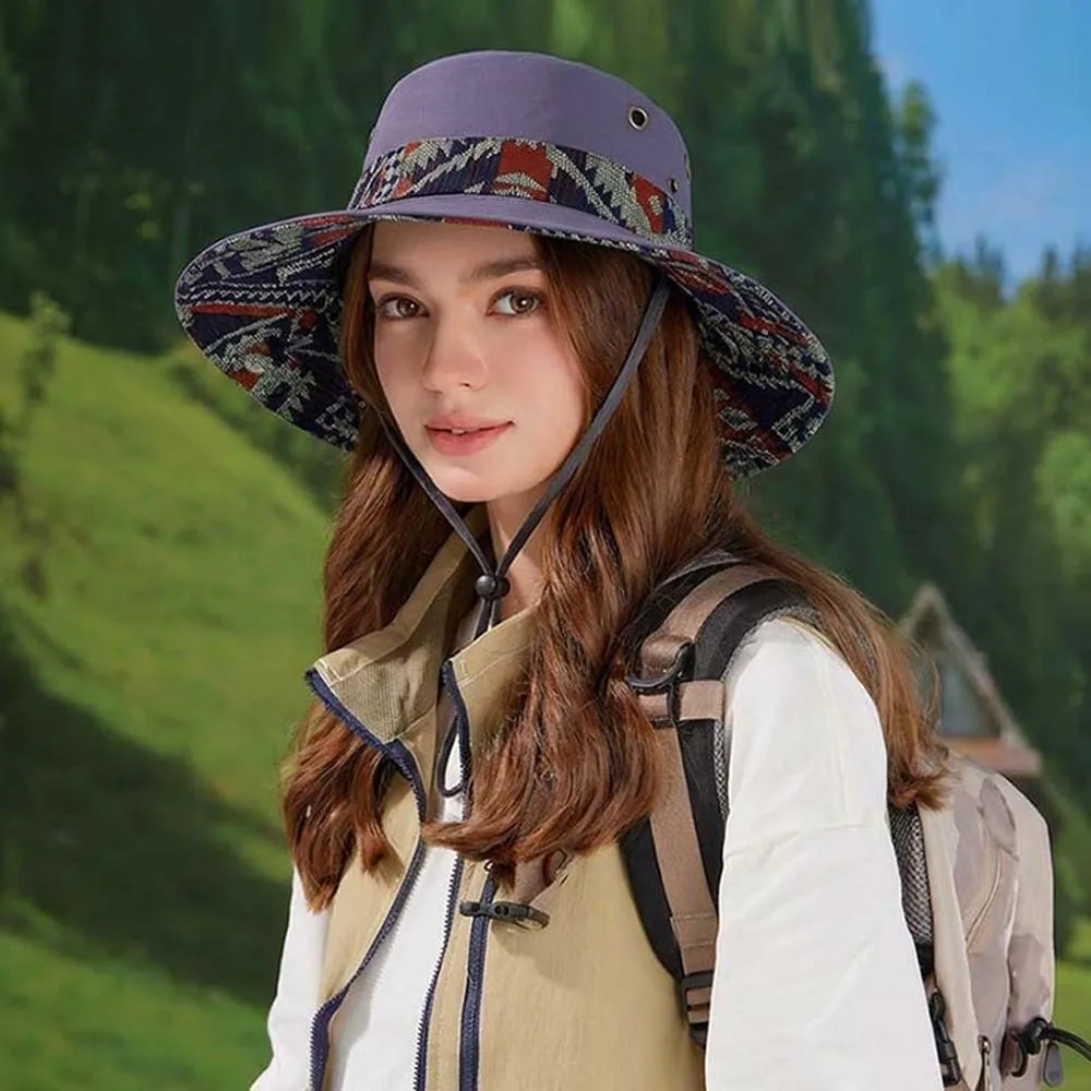 

Breathable Quick Drying Hiking Cap Sombrero Dual-use Sunshade Cowboy Hat Anti-splash Water Adjustable Unisex Fisherman Hat